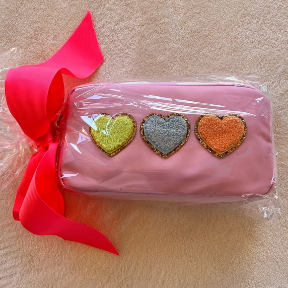 Stoney Clover Lane Handbags - STONEY CLOVER LANE FLAMINGO HEART PATCHES POUCH NWT